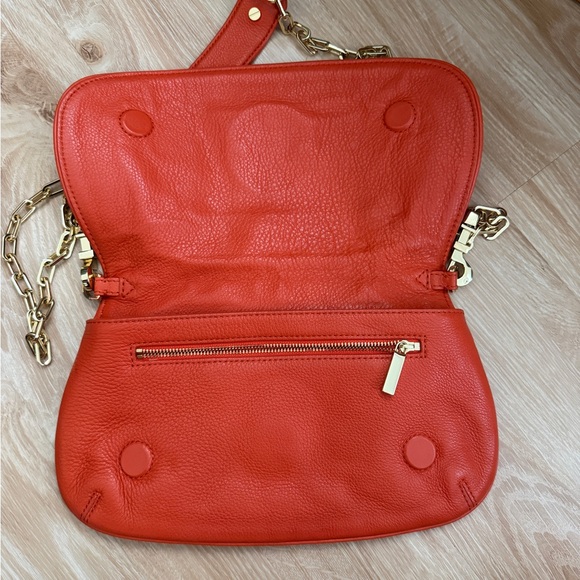 Tory Burch Orange Crossbody Purse with Magnetic Closure - Picture 10 of 11